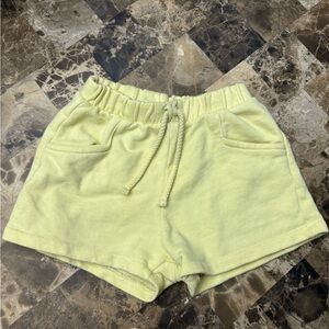 Zara Light Yellow Shorts 3-4 years